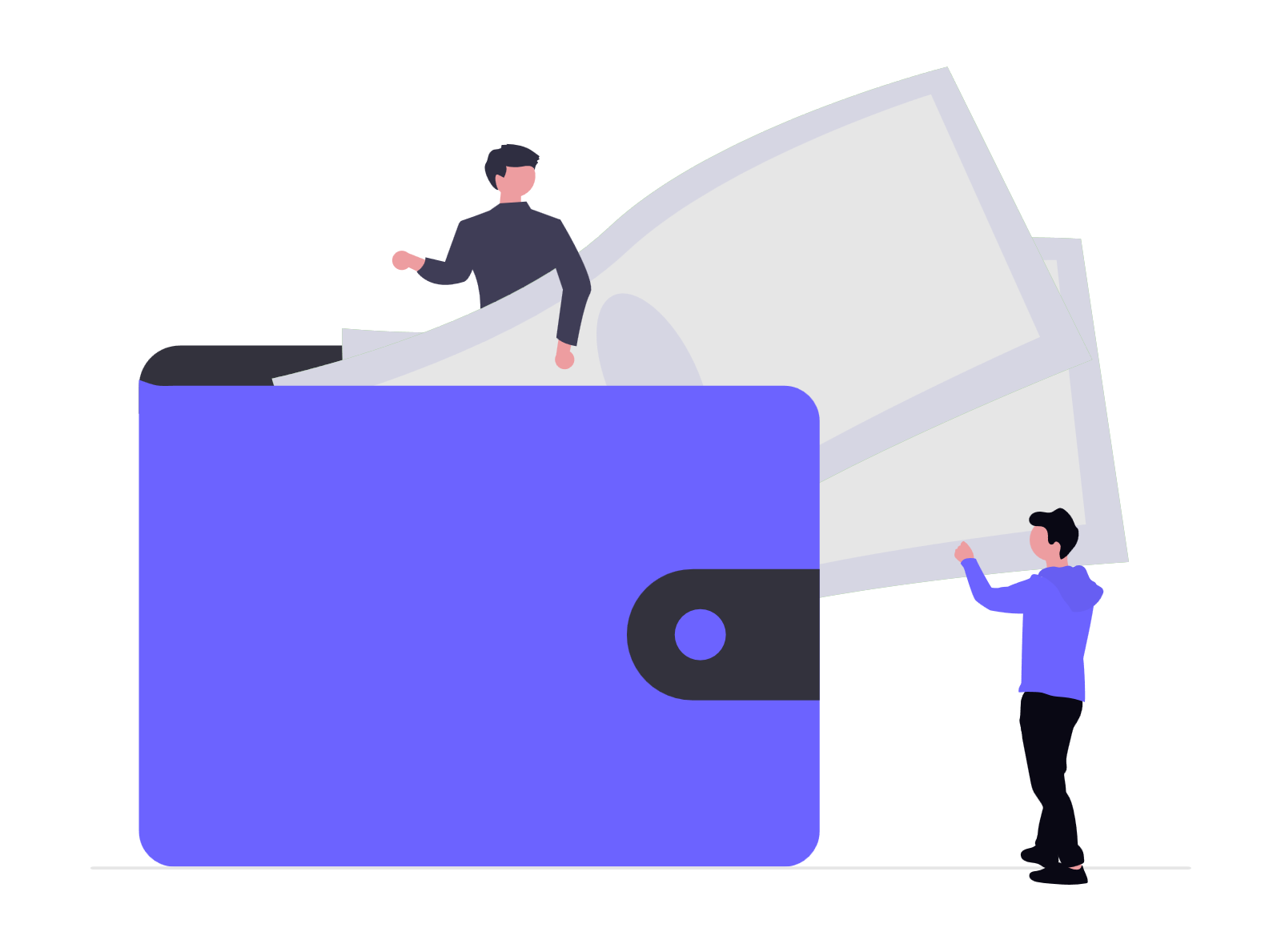 Happy couple shopping and payment by credit card